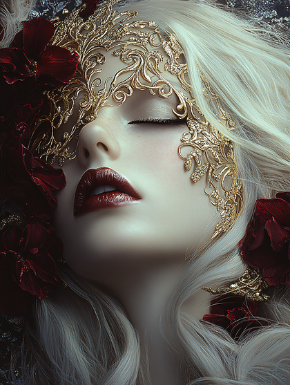 Golden Masked Beauty