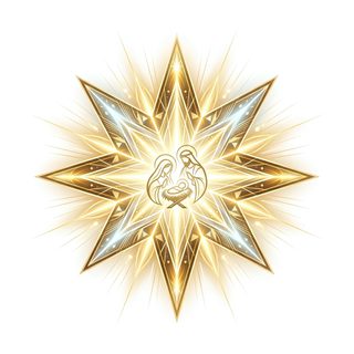 golden nativity star