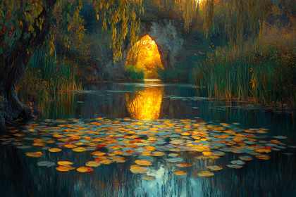 Golden Pond Reflection