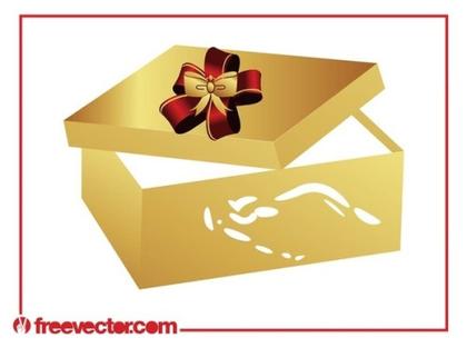 Golden Present Free Vector