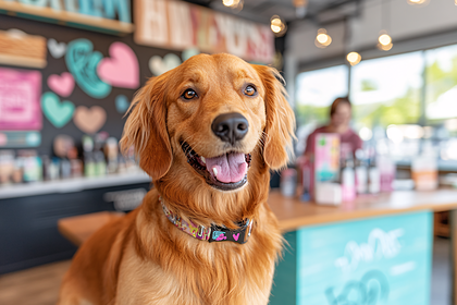 Golden Retriever Dog Portrait
