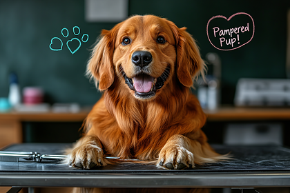 Golden Retriever Pampered Pup