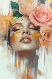 Golden Rose Portrait