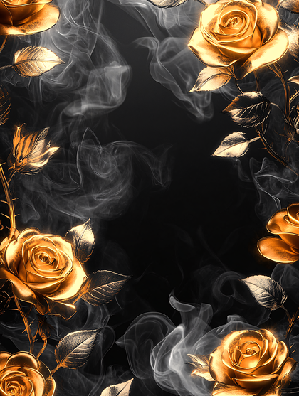 Golden Roses And Smoke