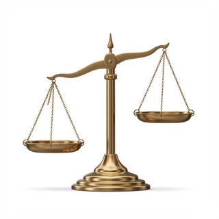 golden balance scale