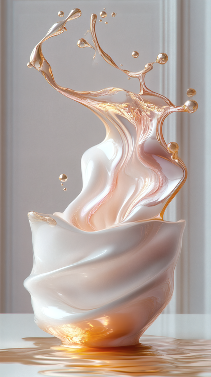 Golden Splash Swirl