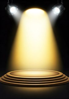 illuminated round stage