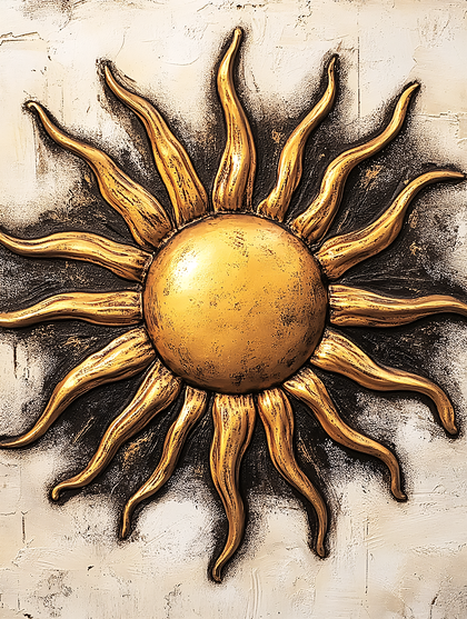 Golden Sunburst Wall Decor