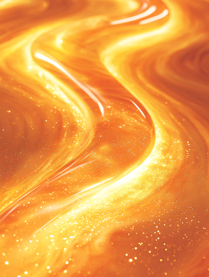 Golden Swirls of Light