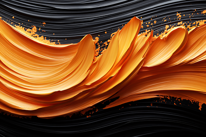 Golden Swirls on Black