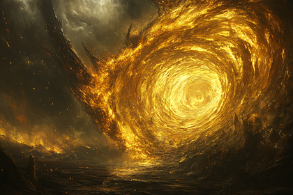 Golden Vortex Landscape