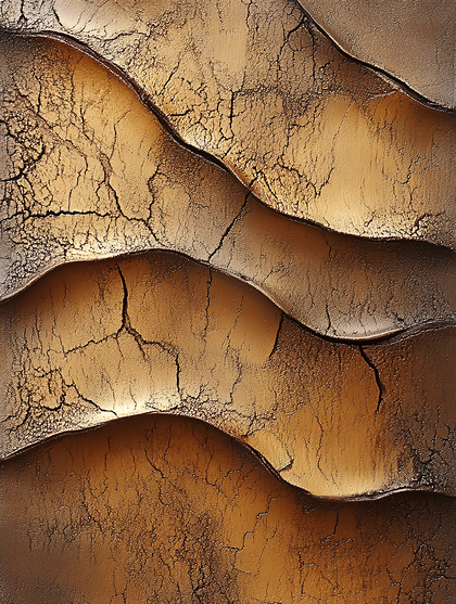 Golden Wavy Texture