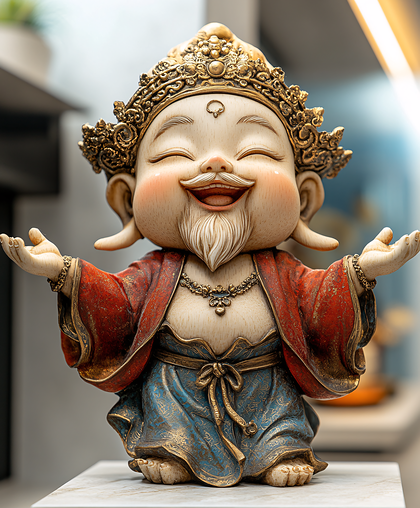 Golden Welcoming Statue