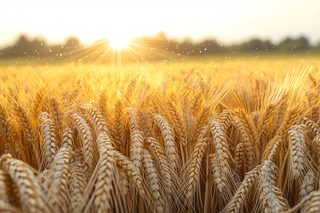 Golden Wheat Field at Sunrise