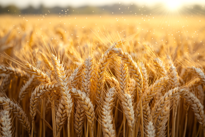 Golden Wheat Field at Sunset