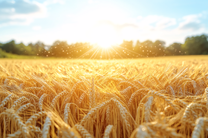 Golden Wheat Field at Sunset