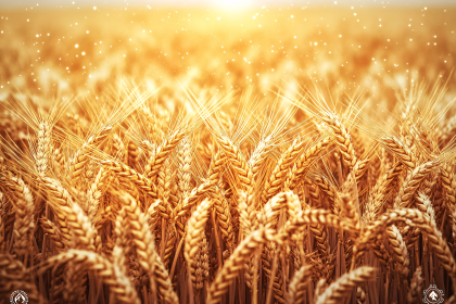 Golden Wheat Field Under Sunlight