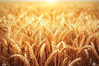 Golden Wheat Field Under Sunlight