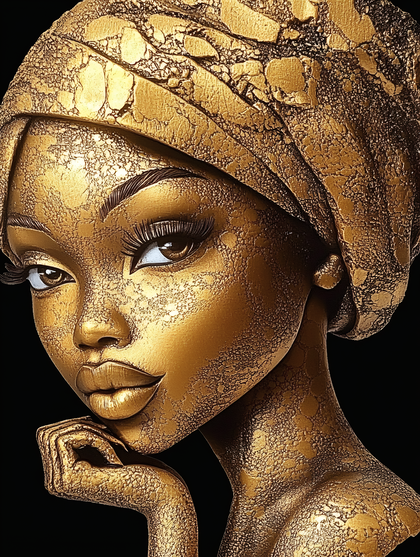 Golden Woman with Turban