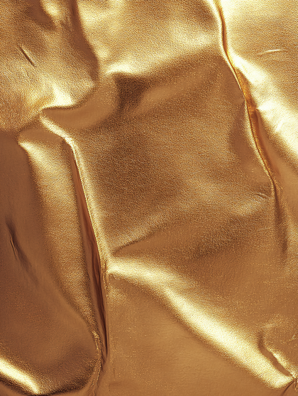 Golden Wrinkled Fabric