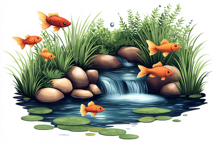 Goldfish Pond Waterfall