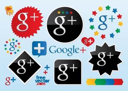 Google Plus Logos Free Vector