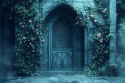 Gothic Doorway with Vines