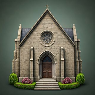 stone church miniature