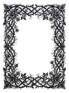 gothic thorny border
