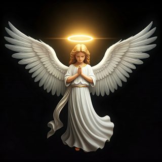 praying angel figure