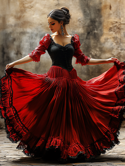 Graceful Flamenco Dancer