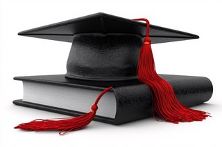 Graduation Cap and Book