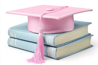 Graduation Cap And Books