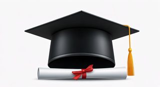 graduation cap diploma
