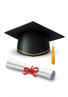 graduation cap diploma