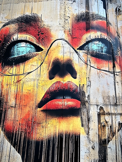 Graffiti Art Female Face
