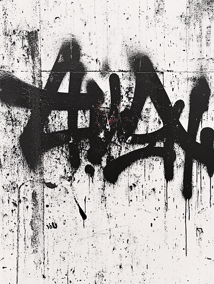 Graffiti Art On White Wall