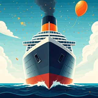 cruise ship illustration