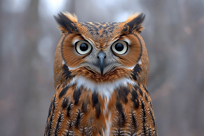 Great Horned Owl Portrait