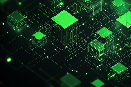 Green Abstract Technology Network