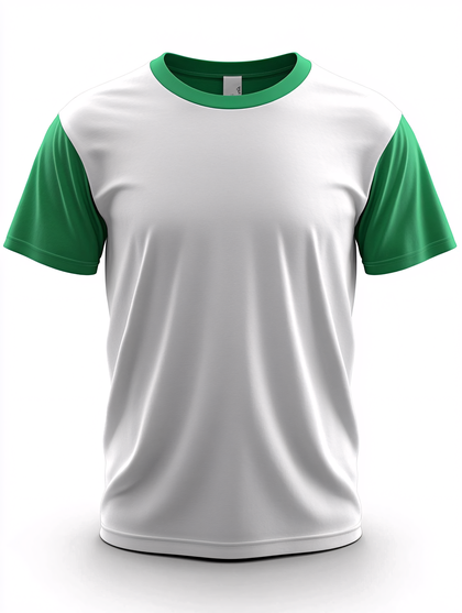 Green And White T-Shirt Mockup