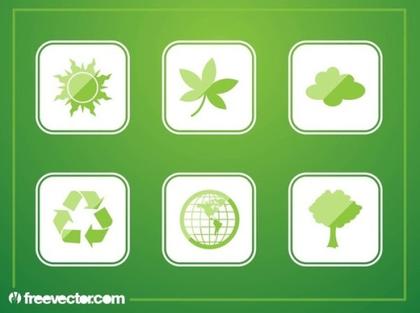 Green Buttons Free Vector