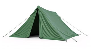 green camping tent