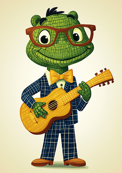 Green Creature Musician