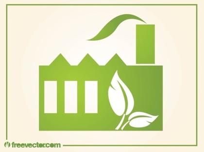 Green Factory Free Vector