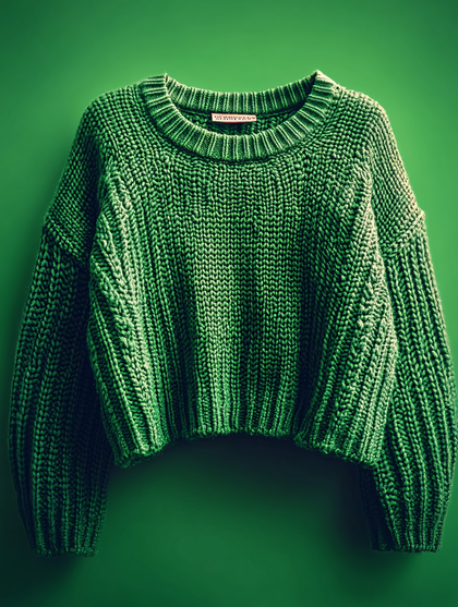 Green Knit Sweater