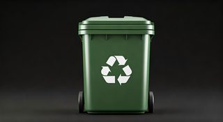 green-recycling-bin
