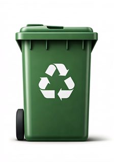 green-recycling-bin