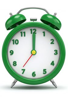 green-alarm-clock