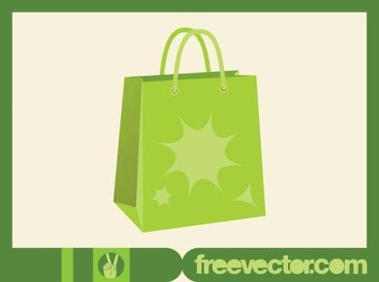 Green Shopping Bag Free Vector
